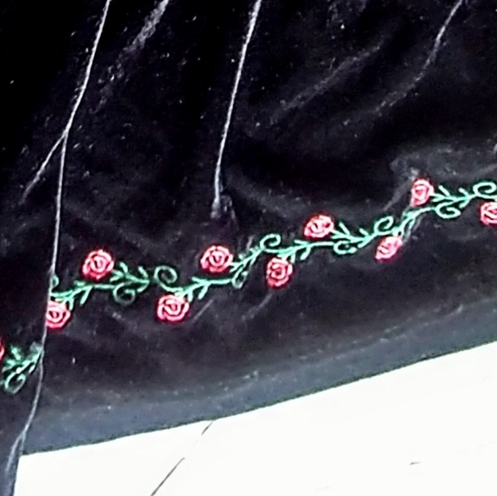 Black Velvet Dress w Matching Coat *Size 3T - Picture 7 of 8